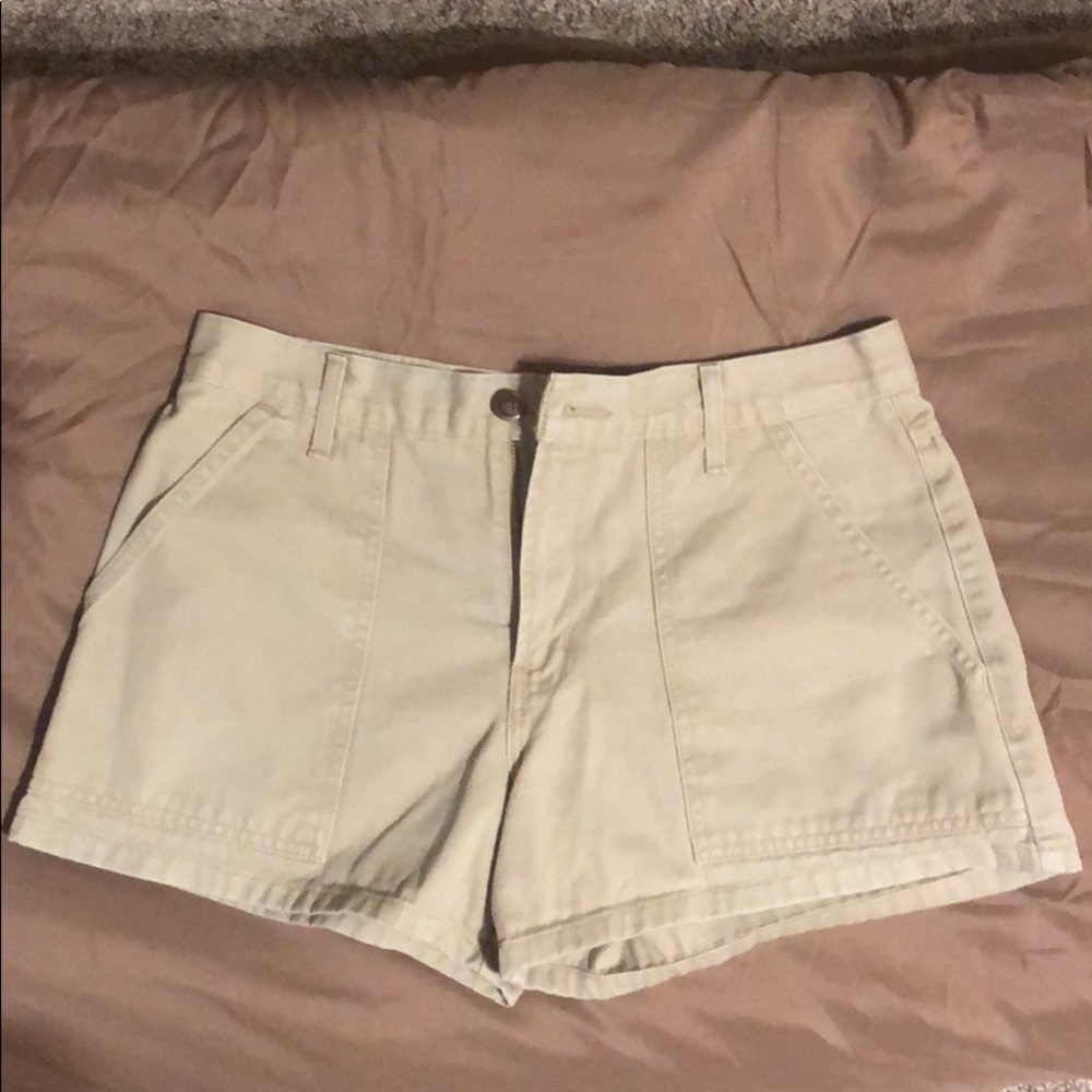 Khaki color shorts
